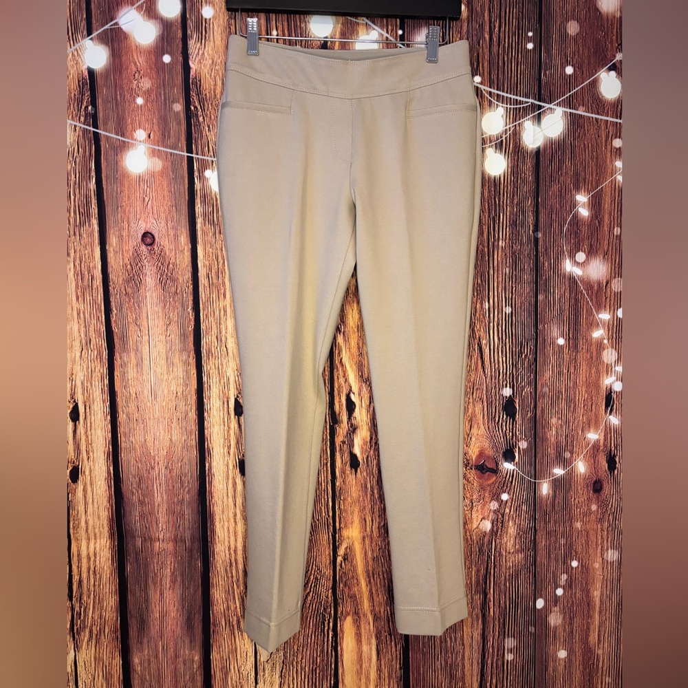 Luxe Slims Beige Ankle Pants